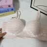 多情猫内衣通杯聚拢收副乳蕾丝文胸 粉色   70B  (建议80-100斤)  实拍图