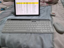 罗技（Logitech）K580无线蓝牙超薄静音键盘 办公键盘笔记本电脑手机Mac平板ipad键盘双模外接键盘薄膜便携多屏家用 键鼠套装-芍药白【K580+Pebble】 实拍图