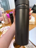 苏泊尔（SUPOR）保温杯316L不锈钢水杯男女士大容量杯子车载户外便携泡茶杯 【316L不锈钢】曜石黑 750ml 实拍图