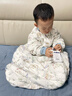 蒂乐婴儿睡袋春秋冬款纯棉恒温包腿一体式新生儿童防踢被四季通用 纯棉花内胆【春秋薄夹棉 室温10-20℃】星鬃云谣 M码【适合身高80-95cm】 建议1.5-3岁 实拍图