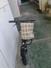 凤凰（Phoenix）电动自行车折叠电动车锂电池小型代驾车男女式成人电助力车 小武仕 黑色/折叠款/48V可提电池 10AH电动续航30km 实拍图