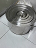 红孚304不锈钢桶商用带盖不锈钢汤桶加厚大容量汤锅油桶圆桶米桶水桶 直径40高度40cm特厚底耐烧 实拍图