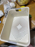 名创优品同款 杂物收纳筐塑料桌面收纳盒厨房橱柜零食玩具整理筐 奶油色高款特大号 实拍图