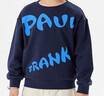 大嘴猴（paul frank）童装儿童卫衣圆领纯棉舒适休闲男女童长袖2025春秋外穿上衣中性衣 248F藏青色 160 实拍图