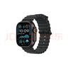 Apple/苹果 Watch Ultra 2 智能手表GPS+蜂窝款49 毫米黑色钛金属表壳黑色海洋表带MXDL3CH/B 实拍图