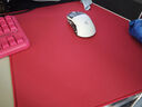 CAPERE(铠雷) 乱纹提花游戏鼠标垫顺滑精准竞技粗面操控垫 乱纹提花游戏垫【胭脂红】490x420x4mm 实拍图