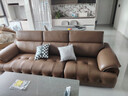 狄普青皮牛皮艺沙发意式现代大坐深头靠可调节2.8米沙发Ultra版玉衡 实拍图