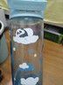 膳魔师（THERMOS）儿童水杯tritan直饮杯男女小学生开学必备小熊猫塑料水壶600ml蓝 实拍图
