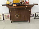 供桌香案家用神龛佛龛柜香火桌菩萨财神爷供奉台条案新中式实木神台 胡桃色供台【88*48*118.5】 实拍图
