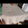 无印良品餐桌布防水防烫桌布纯色台布茶几布长方形书桌盖布140*220素麻 实拍图