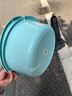 茶花塑料洗脸盆家用洗衣盆洗脚盆加深加厚学生宿舍面盆盆子旅行塑料盆 中号淡蓝色 36cm 实拍图