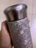 虎牌（TIGER）香港直邮纯钛保温杯迷你小巧便携口袋杯茶水分离钛杯高颜值水杯子 冰花银【纯钛】230ml 实拍图