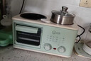 日本进口四合一早餐机家用多功能煎牛排烤面包煎烤蒸煮锅小烤箱 4合1早餐机 绿色【带蒸笼+】 实拍图