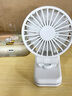 无印良品（MUJI）迷你夹子风扇 办公室桌面 学生宿舍 床头 便携 LAI2CC4S 白 实拍图