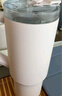 小米吸管保温杯 大容量冰霸杯 巨无霸水杯 316L不锈钢保冷杯 1L杏仁白 实拍图