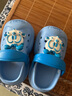 巴布豆童鞋男童拖鞋夏季软底宝宝沙滩鞋儿童洞洞鞋117342003浅月色150 实拍图