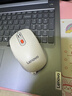联想（Lenovo） 无线蓝牙双模充电鼠标 蓝牙5.0/3.0 便携办公鼠标人体工学设计 Howard樱花白充电版 实拍图