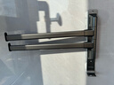 卡贝（cobbe）衣架收纳阳台免打孔放衣夹挂杆晾衣架毛巾架浴室衣架置物架太空铝 【打孔/免打孔】双杆衣架收纳架 实拍图