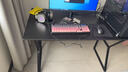 汤能优品电脑桌台式家用电竞游戏桌简约卧室书桌办公学习桌学生写字小桌子 单桌-耀黑120*60【C型加固结构】 实拍图