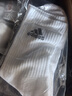 adidas三双装舒适袜子男女阿迪达斯官方   中麻灰/白色/黑色   M 实拍图