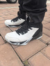乔丹专业实战篮球鞋男鞋2025秋季新款皮面防水高帮减震防滑耐磨运动鞋 乔丹白/黑色 42 实拍图