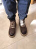 皓顿（HAUT TON）【吴尊同款】马丁靴男英伦风头层牛皮商务休闲皮鞋高帮复古工装靴 580褐色-单鞋 41 适合运动鞋42码 实拍图