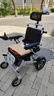 Ainsnbot美国电动轮椅车602智能老人专用全自动轻便可折叠旅行电动手推车 免充气/转向灯/测血氧-跑50KM-金 实拍图