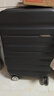 90分行李箱易北河系列拉杆箱旅行箱万向轮TSA密码锁ins纯色男女登机箱 燕尾黑 24英寸 托运 适用中短途 实拍图