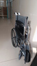 鱼跃(yuwell)轮椅车H051折叠老人轻便旅行手推车钢管免充气胎代步车 实拍图