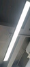 亮源方办公室吊灯LED长条灯会议教室超市吊线灯具商业写字楼健身房照明 黑色120*20cm 48W高亮白光 实拍图