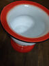 欧丽家痰盂搪瓷痰盂加高成人老人儿童用红桶尿盆便盆老式高脚痰盂罐  搪瓷鸳鸯带防滑脚垫无盖无垫子 实拍图