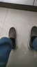 布舍元青年透气平底休闲鞋一脚蹬帆布板鞋老北京布鞋男411-1728 灰色40 实拍图