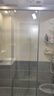 东鹏（DONGPENG）淋浴房三联动推拉门一字形卫生间隔断干湿分离玻璃浴室隔断沐浴房 枪灰缓冲1.6-1.69/2米高|极窄 升级1.0壁厚不锈钢+2cm极窄边框 实拍图