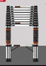 匠之诚不锈钢伸缩梯子多功能家用人字梯便携折叠梯竹节梯升降步梯工程梯 不锈钢直梯4.3米【靠墙使用】 实拍图