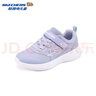 Skechers斯凯奇童鞋运动鞋男女儿童鞋魔术贴秋冬鞋中大童跑步鞋405315L 【四季款】女童-薰衣草色/LAV 36 实拍图