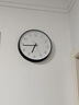 BBA 挂钟客厅现代钟表挂墙家用卧室时钟挂表简约石英钟 30cm钢琴黑 实拍图