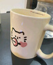 生日礼物女生可爱猫咪陶瓷马克杯带盖情侣水杯送闺蜜创意实用杯子 射箭爱心猫【单杯】 1个 350ml 实拍图