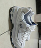 斯凯奇（Skechers）【新年礼物】小白熊女士休闲鞋厚底百搭运动软底老爹鞋99999863 白色/海军蓝色/WNV 37 实拍图