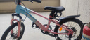 凤凰山地自行车男女变速山地车碟刹青少年儿童自行车学生单车 星际 蓝粉【单速+辐条轮】 18寸【适合120-155cm】 实拍图