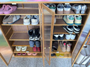 丝竹阁家用门口鞋柜大容量省空间神器多层鞋架子简易款2025爆款室内入户 长虹门-四门八层茶色-带靴位 实拍图
