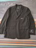 卡宾男装条纹休闲西服23秋新款LOGO章仔外套商场同款B2233133005 煤黑色01 XL /52/180 实拍图