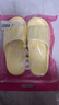 洁丽雅拖鞋女夏季室内家居家用浴室洗澡防滑防臭EVA情侣静音凉拖鞋男夏 黄色【热卖款】 38-39 （适合37-38码） 实拍图