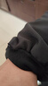 光多拉袖套螺口防水帆布袖套男女劳保工作护袖厨房防脏秋冬宽松套袖黑色 实拍图