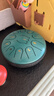 阿萨斯空灵鼓11音6寸初学乐器便携开班礼品儿童生日礼物钢舌鼓-斑点绿 实拍图