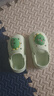 牧童儿童拖鞋夏男宝宝洞洞鞋软底女童卡通洗澡婴幼儿家居鞋奶龙绿160 实拍图