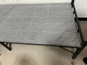 初学者 折叠床单人床家用午休床简易便携租房午睡铁床办公室硬板行军床 灰纹75cm宽 磨砂黑-加厚钢架 实拍图