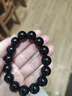 金石灵天然黑曜石手串男女款水晶手链海蓝宝五行补水佛珠转运珠生日礼物 黑曜石手链14毫米 实拍图