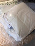 富安娜 舒暖 纤维被子冬季被芯 双人磨毛冬厚被 约7斤 230*229cm 白色 实拍图