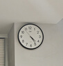 康巴丝（Compas）挂钟客厅 简约静音客厅石英钟表挂墙时钟 c2866 黑色 30.5cm直径 实拍图