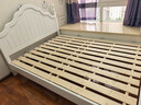 千鹏（QIANPENG）床实木床美式双人床韩式田园风现代简约主卧室公主床青少年欧式床 单床 1500mm*2000mm 实拍图